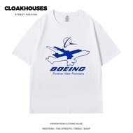 New Product Boeing 737 747 Company Boeing Product Printed Short-Sleeved Summer Men Women New Style A