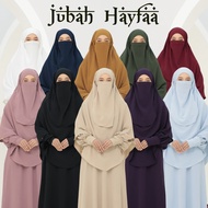 Hadramiyah Set Jubah Hayfaa Termasuk Khimar dan Purdah (Ironless) Set Clothing Wanita Muslimah By Bu