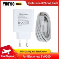 100% Original New Blackview BV9200 Charger Official Quick Charging Adapter + USB Cable Data Line Bla