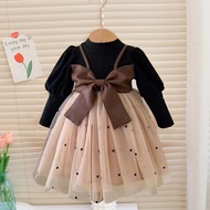 Baby Girl Princess Dress Spring Dress Girl Dress Gauze Dress One Year Old Baby Fashion Dress Skirt z