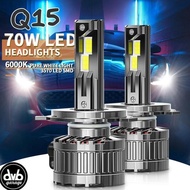 Promo Q15 LED HEADLIGHT 70W 7000LM 6000K - H1 H3 H4 H7 H11 9005 HB3 9006 HB4 COD