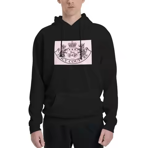 Y2k Juicy Couture Crest Hoodie Hip Hop Pullover Autumn Winter Men Women Couple Sweatshirts Long Slee