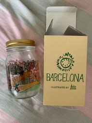 Julia Gash Barcelona 巴塞隆納 玻璃罐 玻璃瓶 彩繪 復古 全新 未使用 日本製