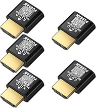 HDMI Dummy Plug 4K HDR,4K@60Hz、1440P@120/144Hz、1080P@120/144/240Hzedid Emulator Virtual Display Adap