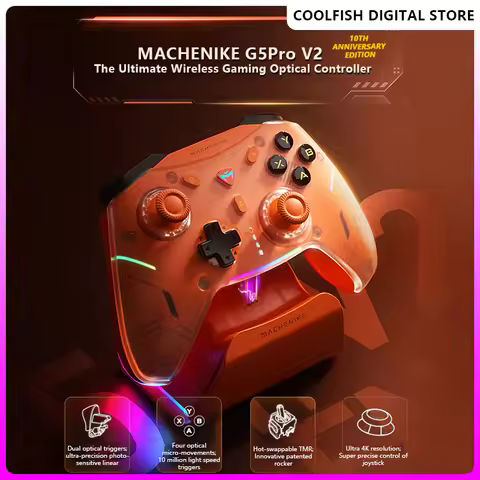 New G5 Pro V2 Optical Gamepad controller Hot Swap JS20 TMR Joystick Wireless Bluetooth Body Trigger 