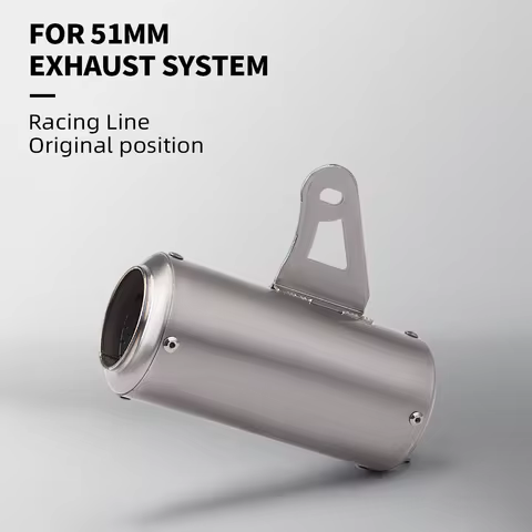 Universal 51MM Motorcycle Titanium Alloy Escape muffler for GSXR600 R25 MT03 GP-SR8 CRF230 S1000rr N