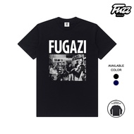 kaos band FUGAZI TSHIRT MEN'S POST HARDCORE MUSIC DISTRO CLOTHES Wanita