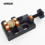 KIPRUN Mini Bench Clamp Flat Table Vice, Adjustable Drill Press Vice DIY Sculpture Tool, for DIY Jewelry Walnut Nuclear Drilling Carving Watch Repair Tool