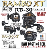 Reel Pancing Kenzi Rambo XT RB30 RB40 untuk joran BC