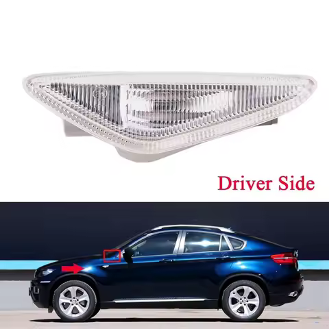 1 Pair For-BMW X3 X5 X6 E70 E71 2008-2014 F25 Fender Side Marker Turn Signal Light Lamp 63137171007 
