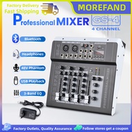 GS4/GS7 4 Channel Audio Mixer with Bluetooth MP3 Connectivity USB/PC/MP3 Portable Audio Mixer