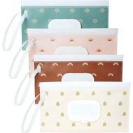 4Packaged Baby Wipes Dispenser，Portable，Refillable Baby Wipes Box，Wet Wipe Dispenser，Fresh-keeping W