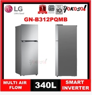 [FOR KLANG VALLEY ONLY] LG GN-B312PQMB 340L Top Freezer Fridge in Dark Graphite Steel