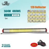 CO LIGHT 4-Row 12D 32"; Offroad LED Light Bar 564W Combo Led Work Light 12V 24V for Truck ATV 4WD 4x4 Led Bar Auto Drivi