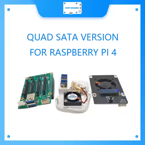 DUAL/QUAD SATA HAT FOR RASPBERRY PI 4 OR RASPBERRY PI 3/3B+