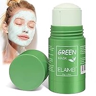 Green Mask Stick, Firm Mask, Cleansing Clay Mask, Face Moisturizes Oil Control, Deep Pore Cleansing, Blackhead Remover, Improves Skin