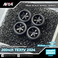 1/64 Wheelswap TE37V 2324 BLACK ( 10.5mm x 4.5mm )