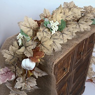 [Simulation Maple Leaf Rattan] Halloween Decoration Autumn Maple Leaf Pendant Simulation Maple Leaf 