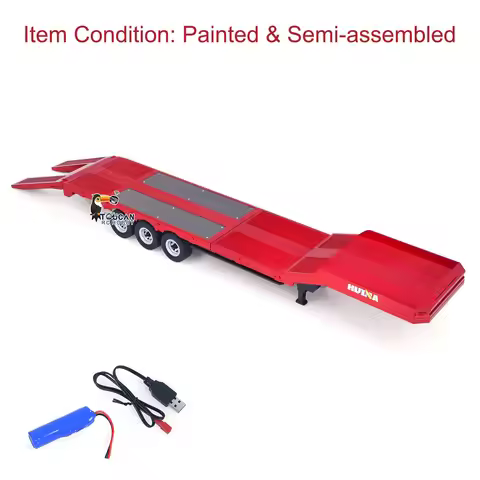 New Toys Huina 1502 RC Trailer 1/18 Platform semi trailer for 1:18 770s RC Tractor Truck Remote Cont