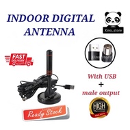 (Ready Stock) TV indoor UHF Antenna With Booster MYTV DVB T2 DVBT2 Antenna HDTV Anolog TV Digital TV
