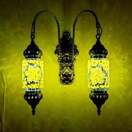 Double Heads Turkish Wall Lamp Retro Romantic TV Wall Balcony Aisle Corridor Wall Lights