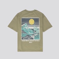 SMILEY WOODLAND GREEN GRAPHIC T-SHIRT