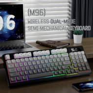 ATTACK SHARK * ZIYOU LANG LexonElec M96 Wireless Keyboard, Low Profile Quiet Typing Membrane Gaming 