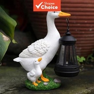 Lifestyle - Cross-border Hot Sale - Aerogem Solar Duck Statue, Cute Duck Solar Light with Warm Glow,