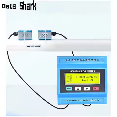 Economy flow meter for DN50 to DN700 or DN300 to DN6000 non-intrusive flow sensor clamp on ultrasoni