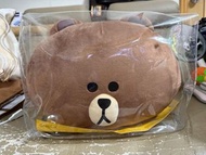 LINE FRIENDS 熊大抱枕毛毯