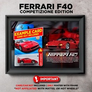 Gambar Frame Diecast Ferrari F40 Compitizione Berserta Poster