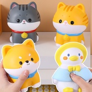 Squishy Toys Cute Shiba Inu Cat Squeezing Toy Squishy Toys Vent Duck Children Doll Doll Gift Decompression Decompression Ready Stock 3.6