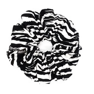 Zyla - Zebra XXL Jumbo Lycra Scrunchie Hairtie