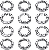 QUARKZMAN Bicycle Crank Ball Bearings 2/7 Inch x 9 Balls, 12 Pieces Replacement Ball Bearings for Mo