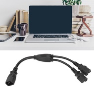 Power Cable Splitter Reinforced Design Flame Retardant C14 To Dual C15 Cord 30cm PVC Shell 10A 250V 