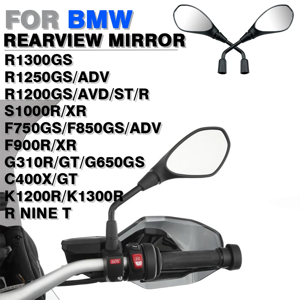 Kaca spion Motor สำหรับ BMW R1300GS R1250 R1200 GS S1000R/XR F900R/XR F850/750 GS G310R /gt กระจกมองหลังด้าน C400X