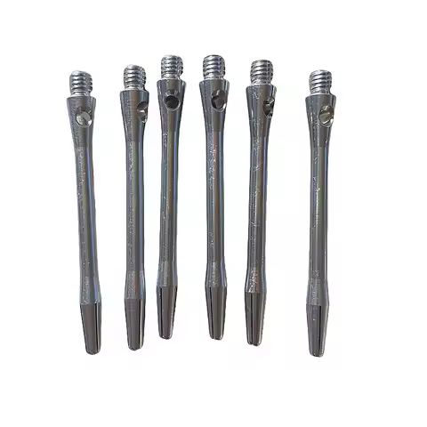 Professional 6pcs Darts Shafts Replacements Aluminium 48mm+5mm Long 2BA Screw Thread Dart Stems Pole