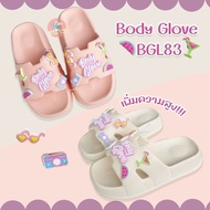 Body Glove BGL83 รองเท้าแตะแบบสวมผู้หญิง รองเท้าบอดี้โกลฟ พื้นสูง น้ำหนักเบา ทรงน่ารัก
