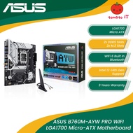 ASUS B760M-AYW PRO WIFI LGA1700 Micro-ATX Motherboard