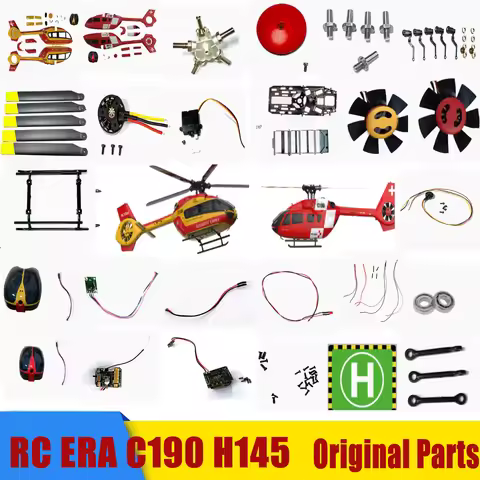 RC ERA C190 H145 RC Bird Helicopter Accessories Shell Propellers Landing Gear Servo Receiver Tail Mo