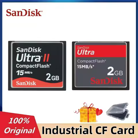Original SanDisk Ultra CF Card 2GB Memory Card Camera Memory Card 15MB/S Industrial CF Card For Fran