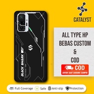 (Bonus 1) Garskin Stiker Case XIAOMI REDMI Note 10 Pro BlackShark Grey