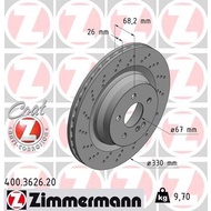 Mercedes W211 AMG CLS W219  ZIMMERMANN GERMANY Rear Brake Disc 2114231112