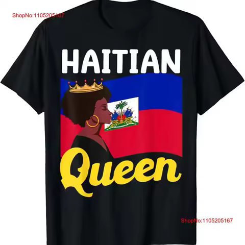 Haitian Queen Haiti Independence flag 1804 women T Shirt vintage Washed Comfortable Breathable homme