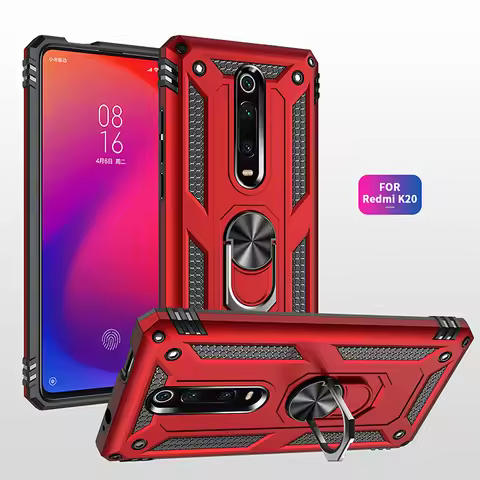 for Xiaomi Mi 9T Armor Shockproof Case for Xiaomi Mi 9T Pro Rugged Military Protective Car Holder Ri