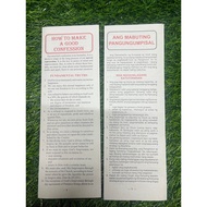 How to Make a Good Confession (10 pcs) available in English or Tagalog