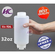 (HC) 32oz F.I.F.O BPA Free Bottle Refillable Squeeze Bottle c/w Medium Valve fifo bottle roti jala b