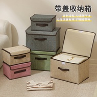 Clothes Storage Box Household Foldable with Lid Anti-dust Storage Box Multifunctional Fabric Clothin