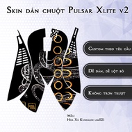 Pulsar Xlite Wireless v2 mouse Skin Kundalini model lsm021 | 3M anti-slip sticker