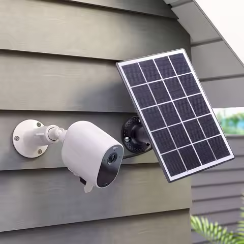 5V 10W Camera Solar Panel 9.8Ft/3M Cable Solar Panel Kit 360°Adjustable Wall Mount for Arlo Ultra fo